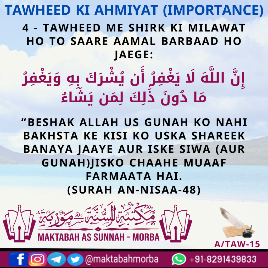 Tawheed ki ahmiyat