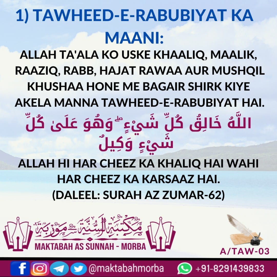 2 5 Tawheed e Rabubiyat