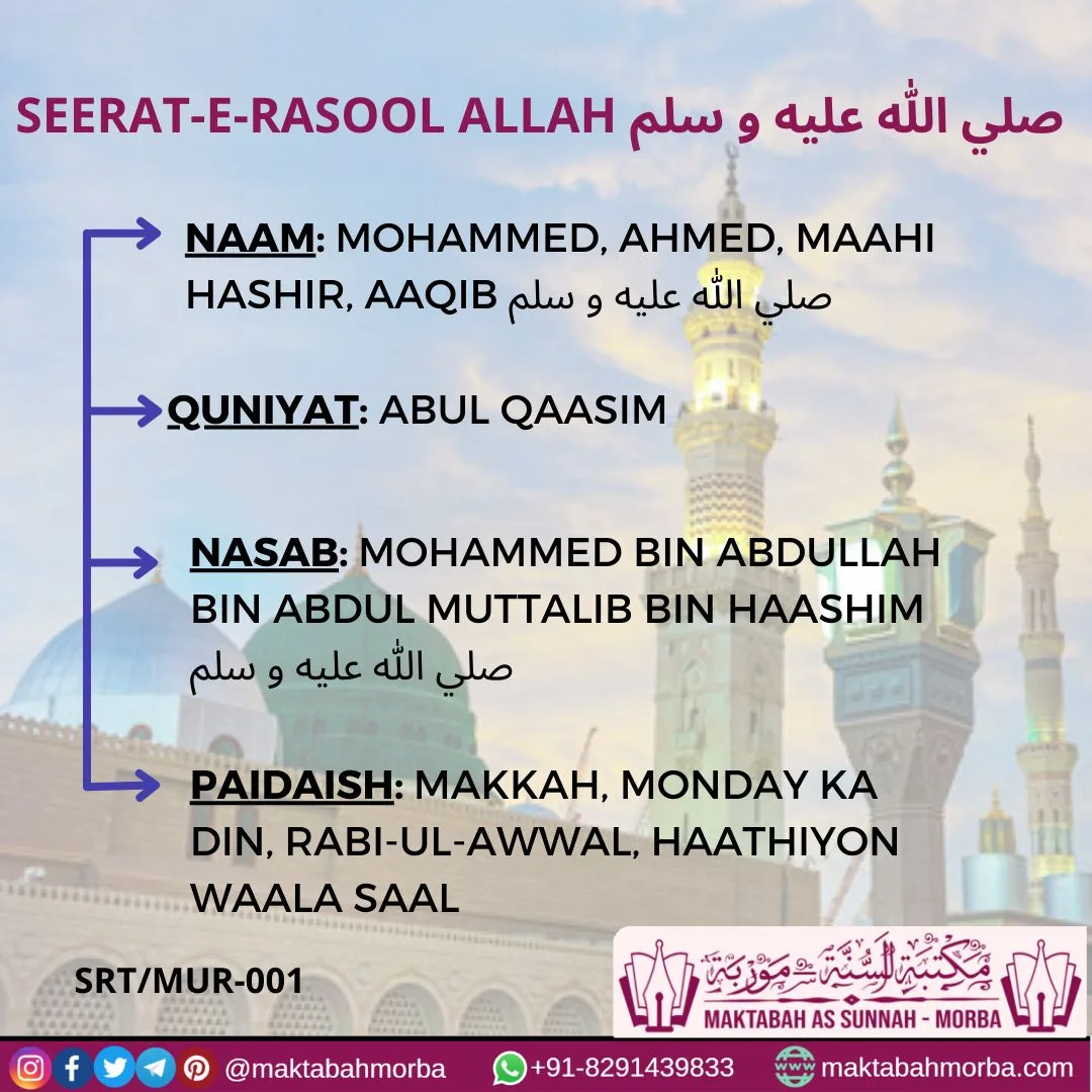 Seerat e Rasool Mohammad sallalahu alihi wa sallam