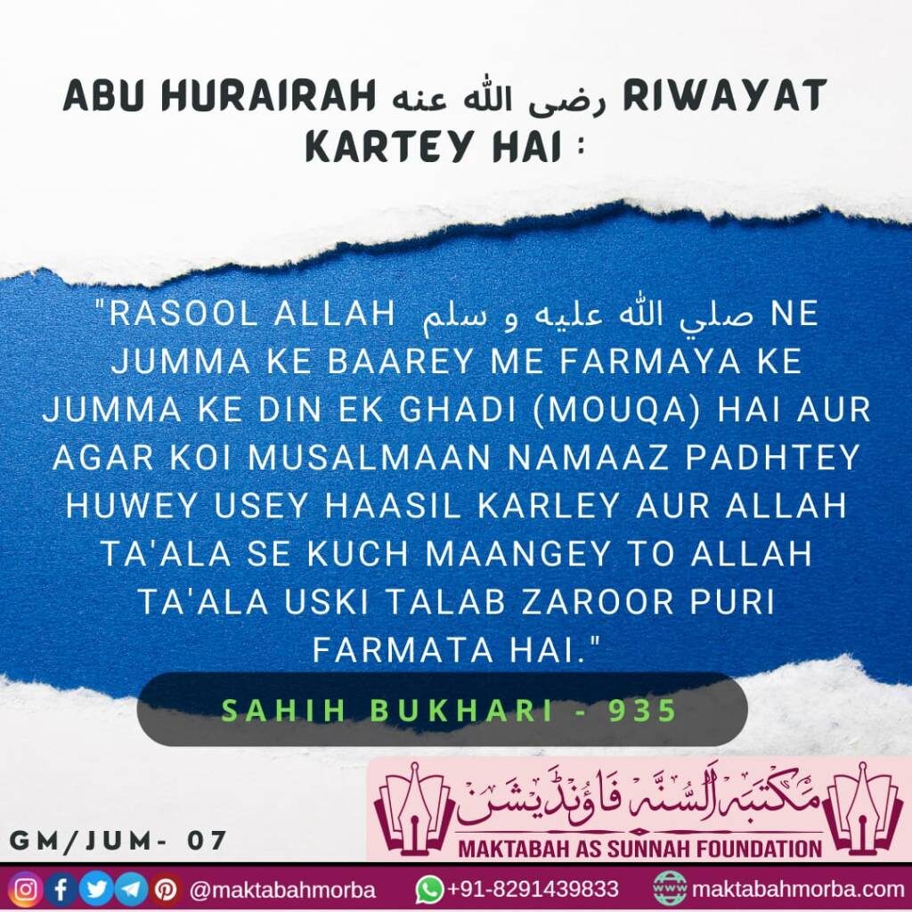 Sunnah of Friday – جمعہ کی سنتیں